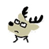 Cute Gray Deer Animated!
