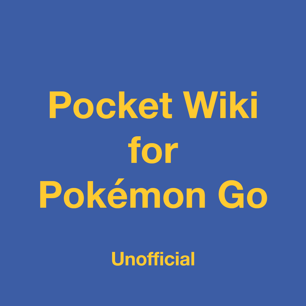 Get Pocket Wiki for Pokemon Go [Unofficial] for iOS, iPhone, iPad Aso Report
