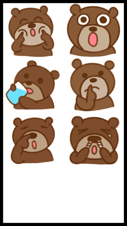 Bear Emoji Sticker Pack screenshot-4