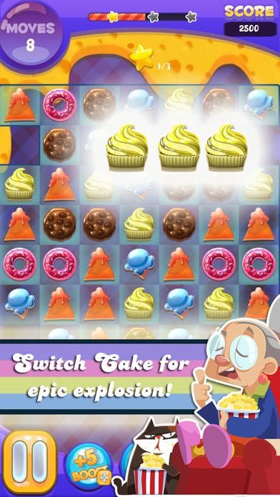 How to cancel & delete Cake Crush - Match 3 Game from iphone & ipad 1