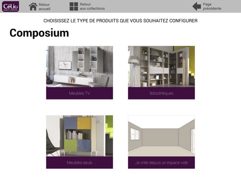 Meubles CéLio configurateur screenshot 2