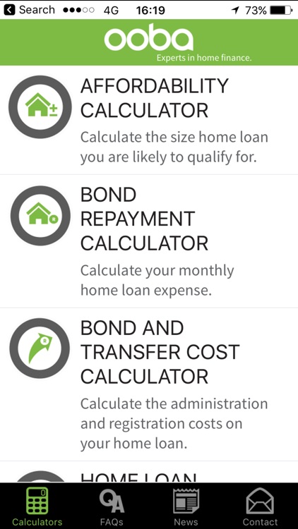 ooba home finance app