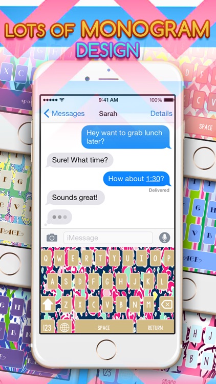 Wallpaper Art Designs in Monogram Keyboard Themes