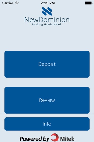 NewDominion Business Mobile Deposit screenshot 2