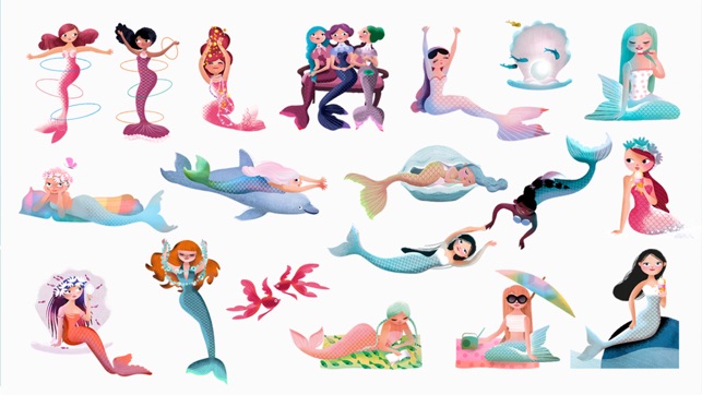 Milla Mermaid Stickers(圖1)-速報App