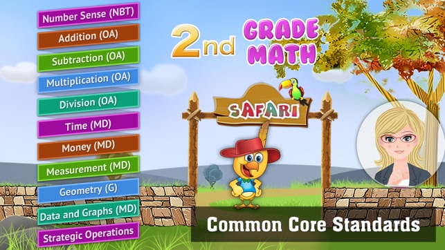 Grade 2 Math Common Core: Cool Kids’ Learning Game(圖1)-速報App