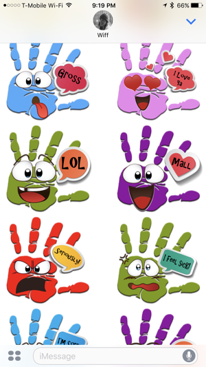 Talk to the Hand Stickers