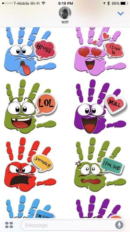 Talk to the Hand Stickers