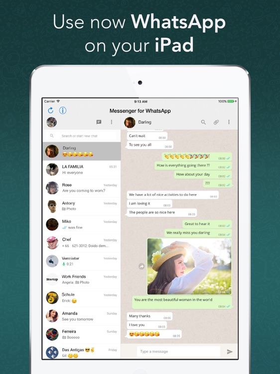 Messenger for WhatsApp for iPad