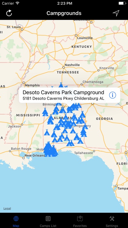 Alabama – Campgrounds & RV Parks