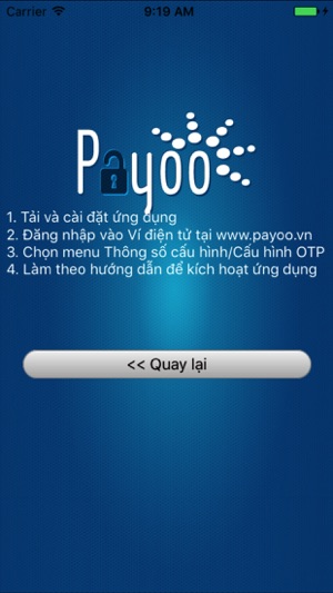 Payoo Mobile OTP