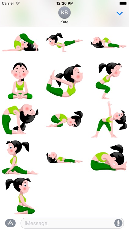 Yoga Girl Sticker Pack