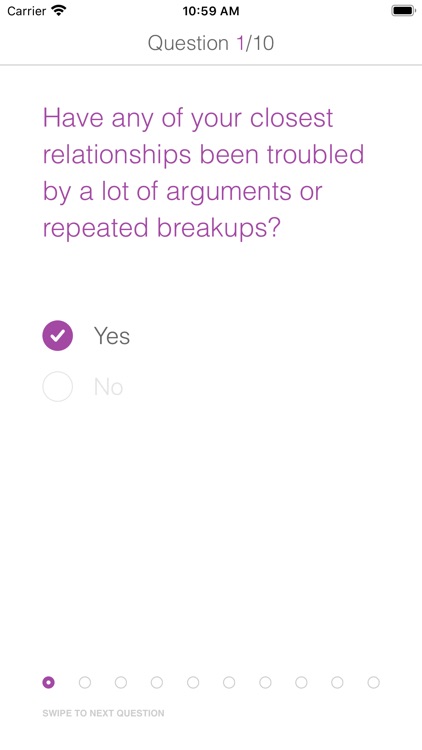 Borderline Personality Test