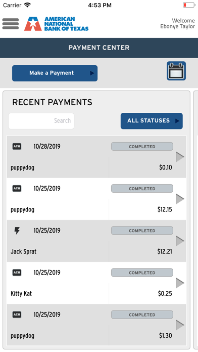 ANBTX Cash Management screenshot 2