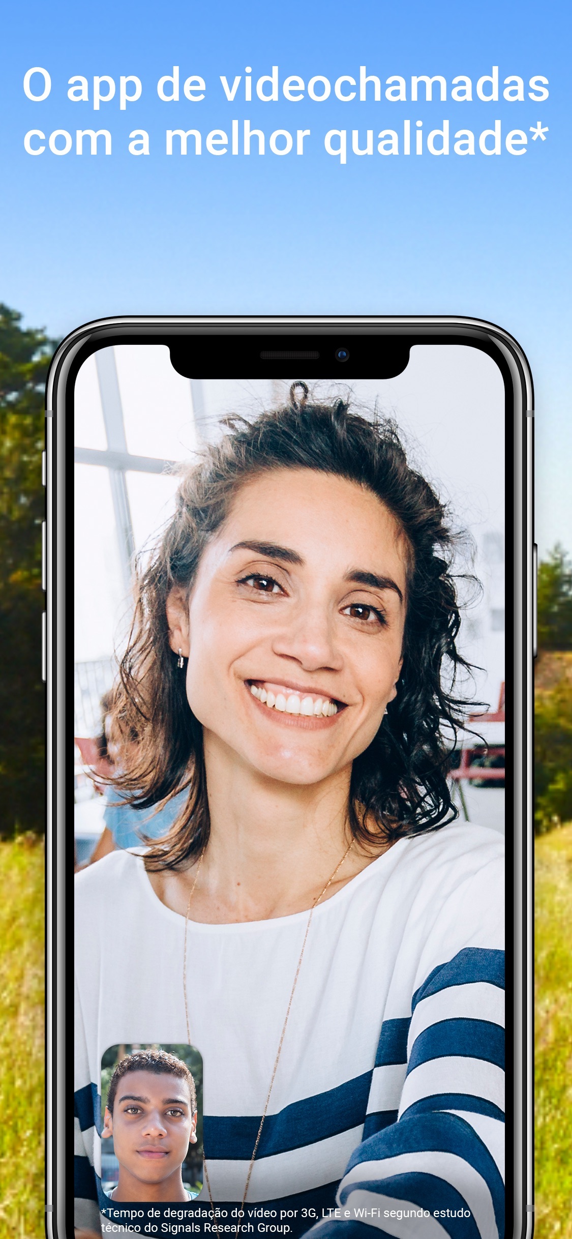Screenshot do app Google Duo