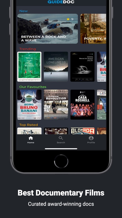GuideDoc Curated documentaries