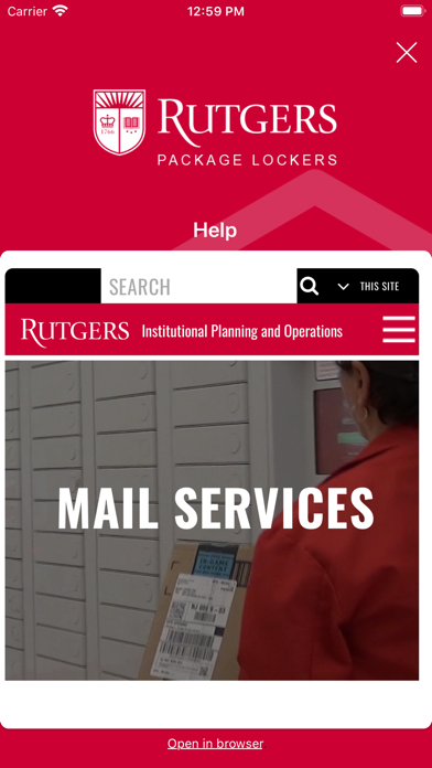 Rutgers Student Package Locker screenshot 4