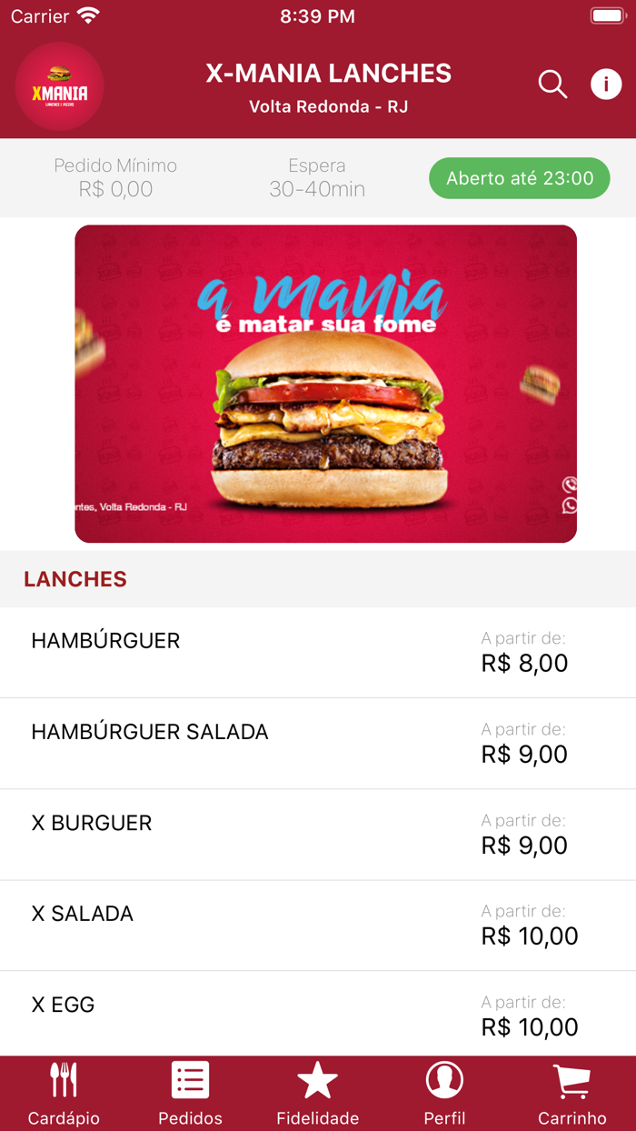 X Mania Lanches