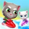 Get ready to race jetskis with Talking Tom and Friends