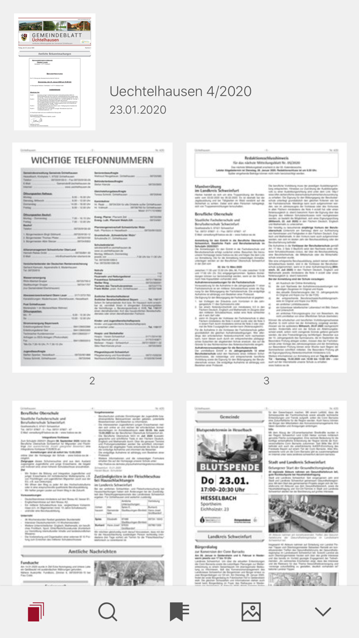 Gemeindeblatt Üchtelhausen
