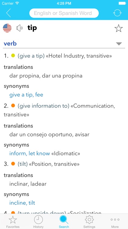 English Spanish Dictionary C. screenshot-3