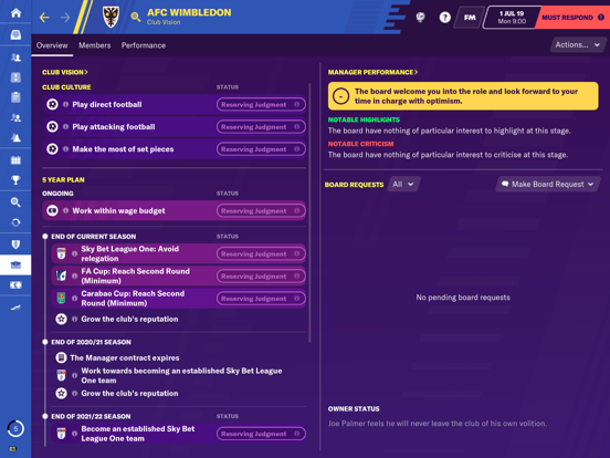 Football Manager 2020 Touch на iPad