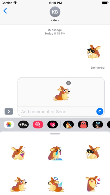 Dog Single Feeling Sticker
