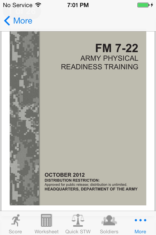 Army Fitness APFT Calculator screenshot 4