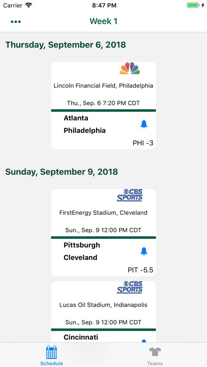 Pro Football Schedule & Scores screenshot-0