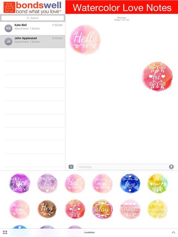 Screenshot #5 pour Watercolor Love Notes