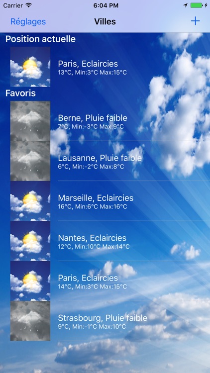 Météo Cities