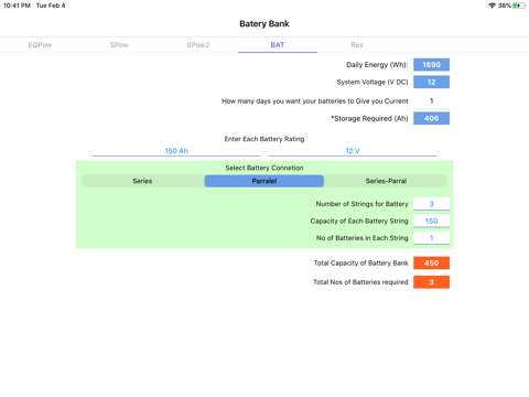 PV Calculator - off grid - náhled