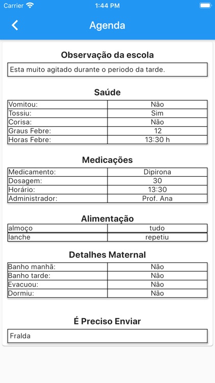 Agenda Integração