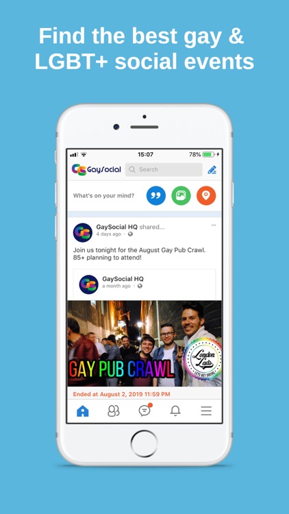 GaySocial - UK Social Events