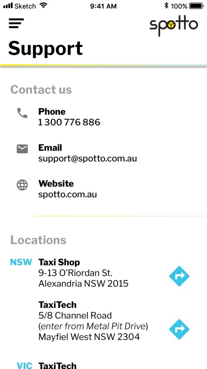 Spotto for Taxi Drivers