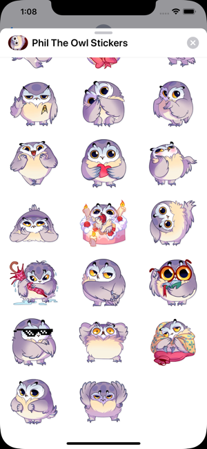 Phil The Owl Stickers HD(圖3)-速報App