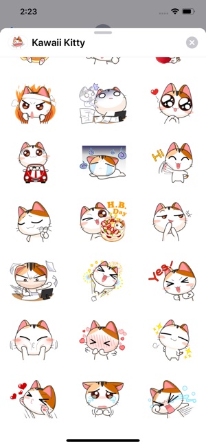 Kawaii Kitty Sticker Pack(圖3)-速報App