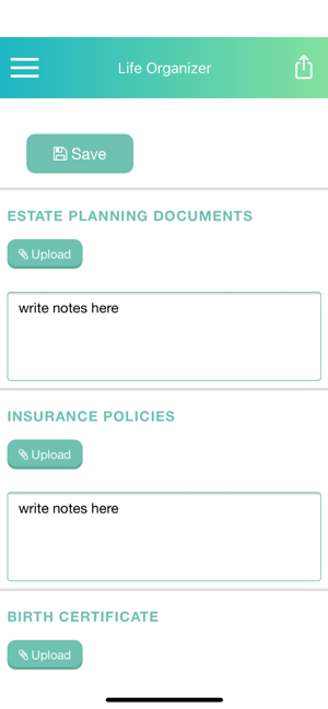 Life Organizer & Estate Plan(圖2)-速報App