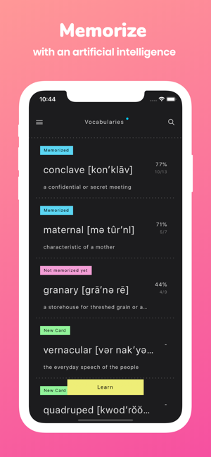 Memorize: Learn GRE Words(圖1)-速報App