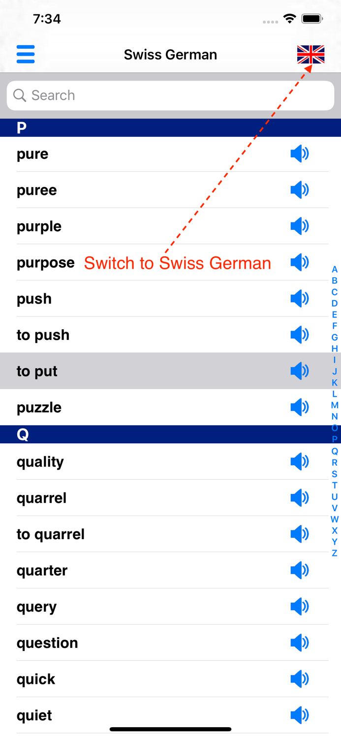 Swiss German Dictionary