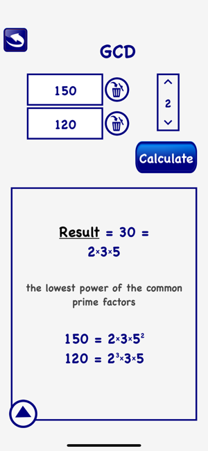 LCM GCD Prime Factor Calc Lite(圖2)-速報App