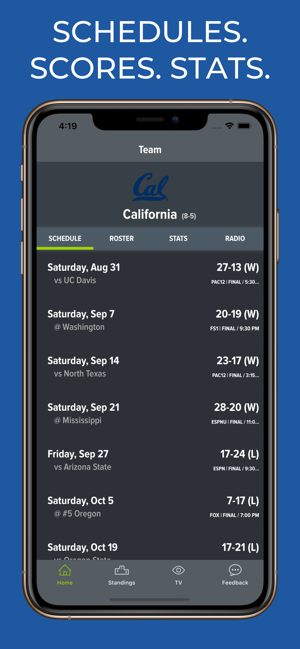 California Cal Football App