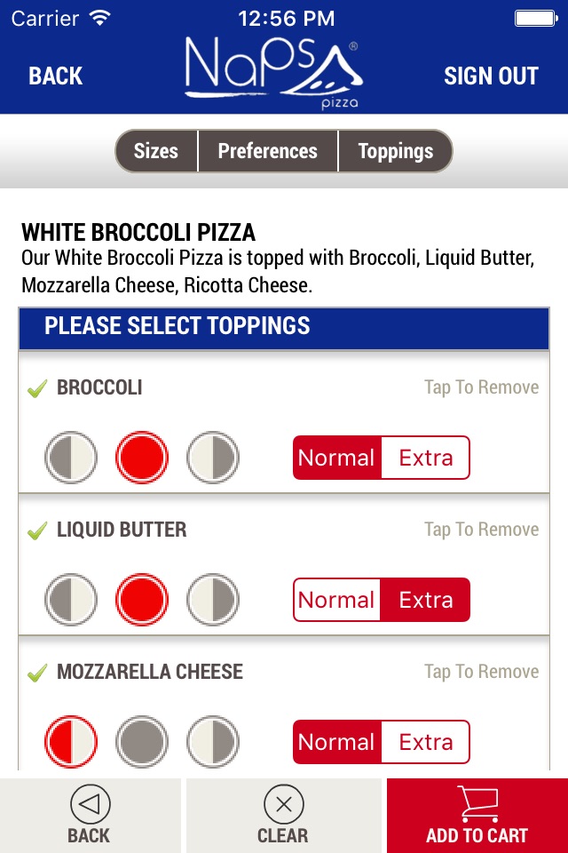Naps Pizza App screenshot 4