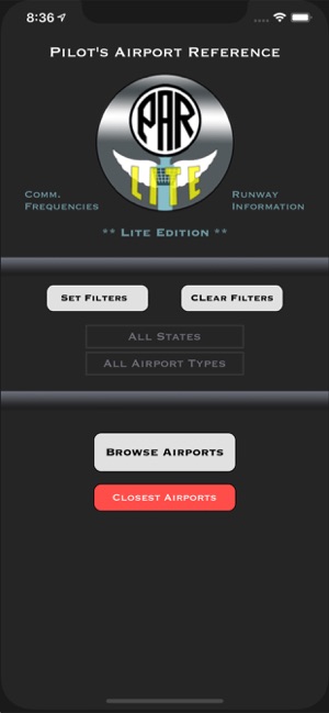 Pilot's Airport Reference Lite