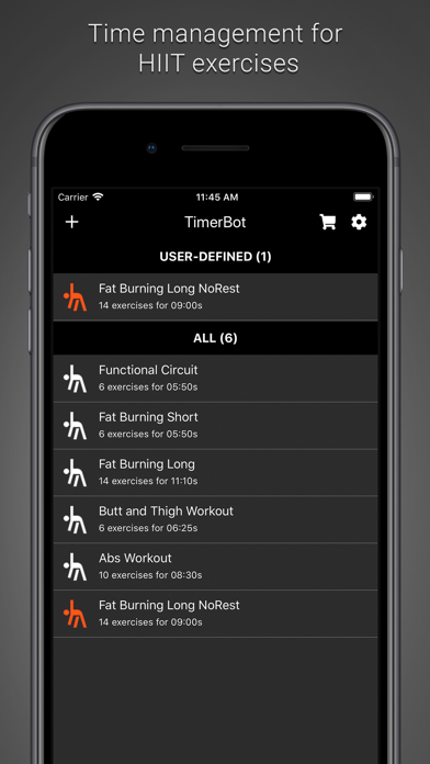 TimerBot - A Fitness App screenshot 2