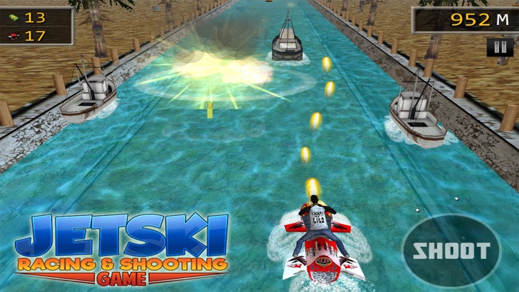 JET SKI RACING SHOOTING GAMES screenshot-3