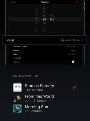 Screenshot 3 Alarma con Música iphone