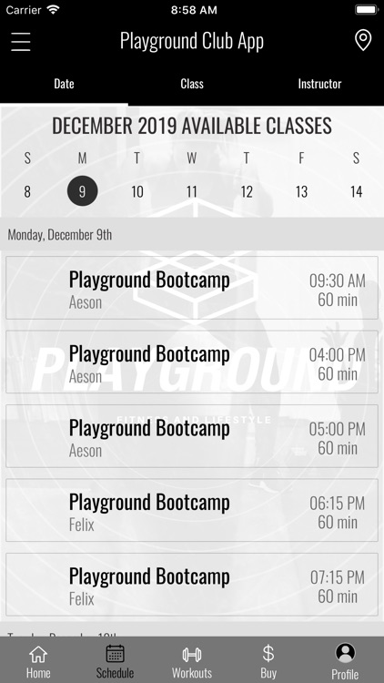 Playground Club App