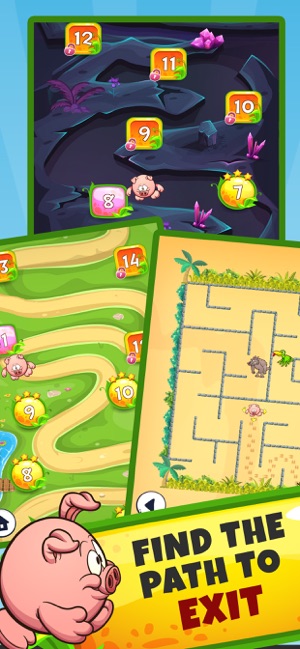 Piggy Maze Runner kids game(圖5)-速報App