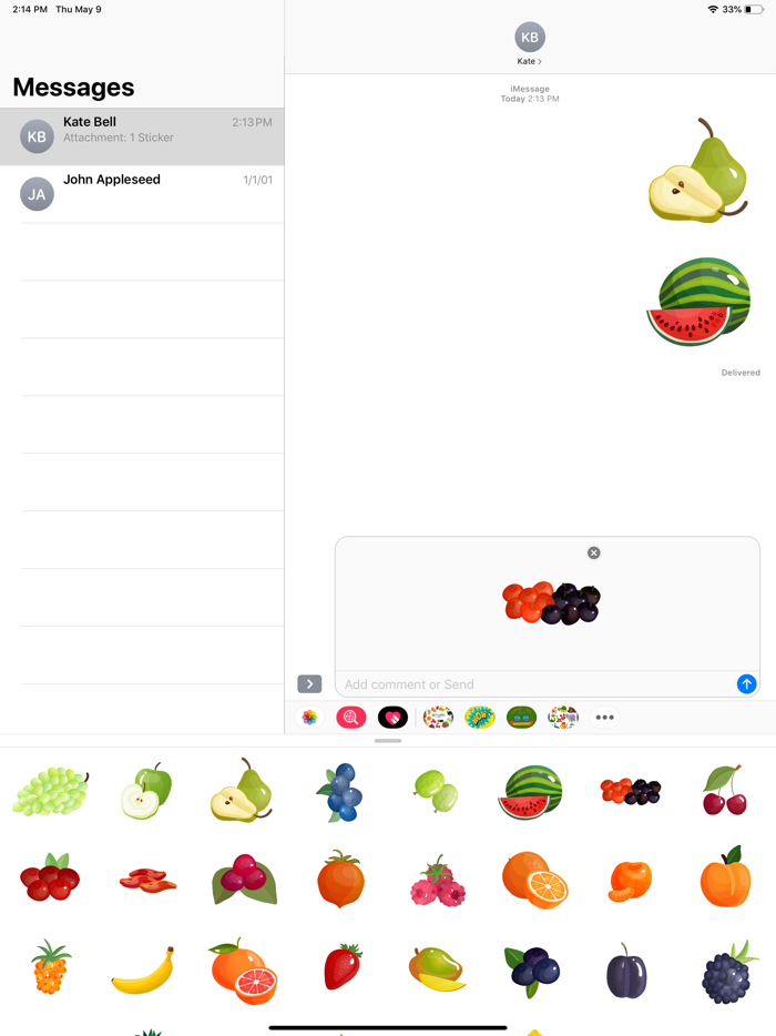 Fruit Delicious Stickers